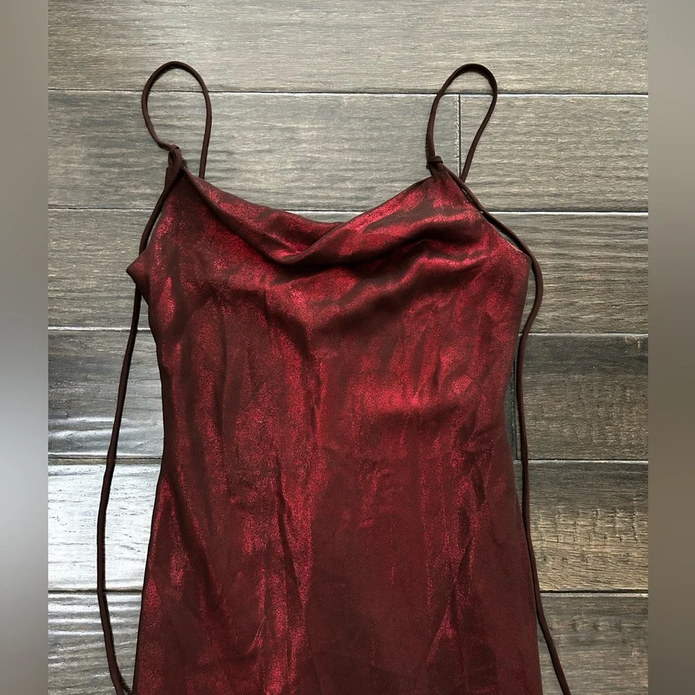 Jonathan Martin Red Dress Slip On Strappy Y2K Gothic Vampire - Picture 8 of 16